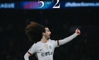 欧冠巴黎5比2切尔西，蓝军两度扳平韧性足，门将出错葬送好局